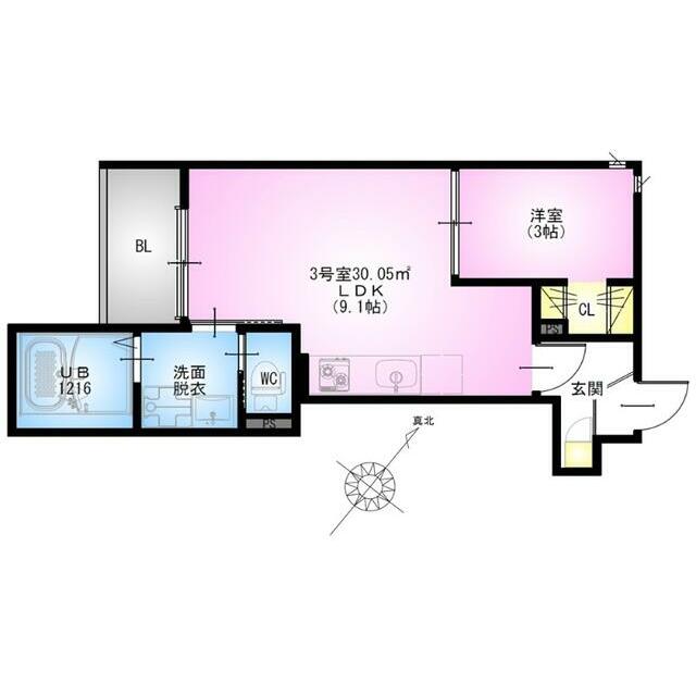 REGALEST 柏テラス 303 間取り図