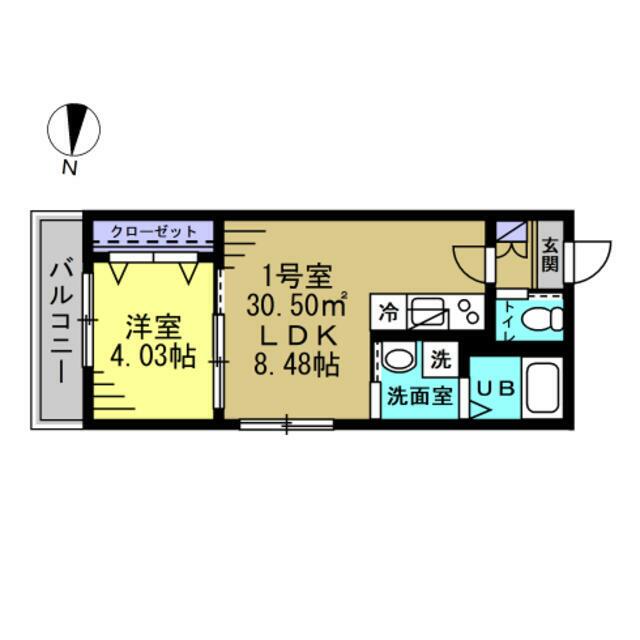 AJハウス北小金 101 間取り図