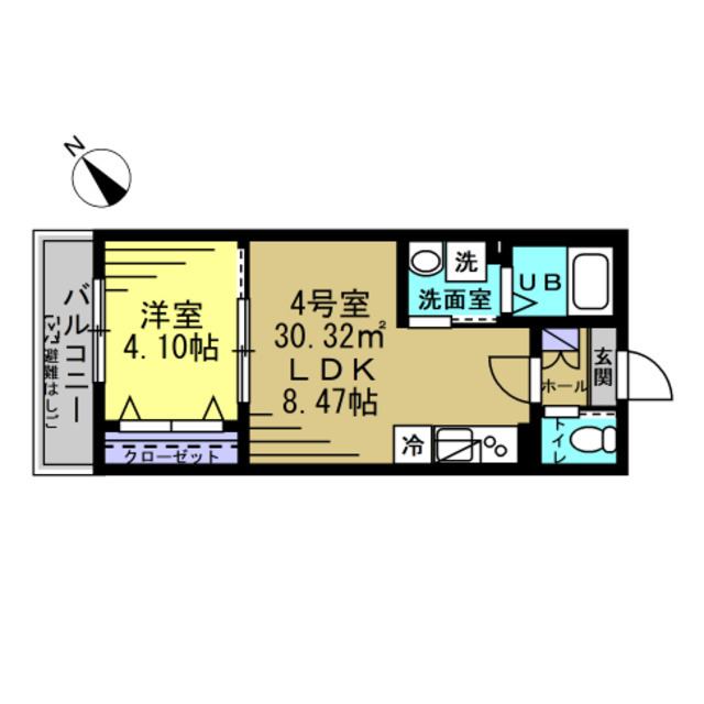グランパラディソ 204 間取り図