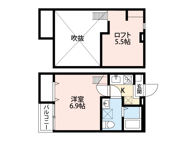 ドルフ柏(ドルフカシワ) 103 間取り図