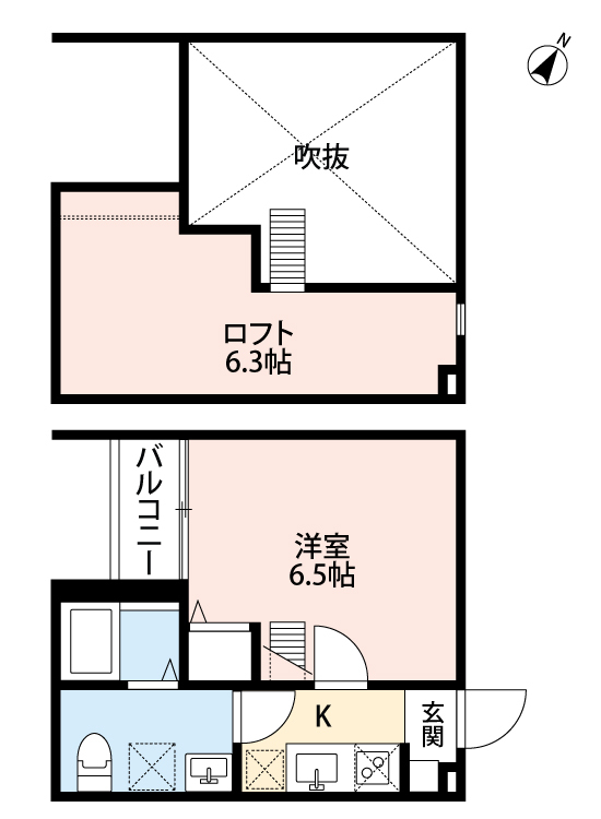 メゾン・ド・ジャンヌ 202 間取り図