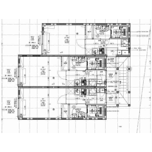 メルティン柏富里 301 間取り図
