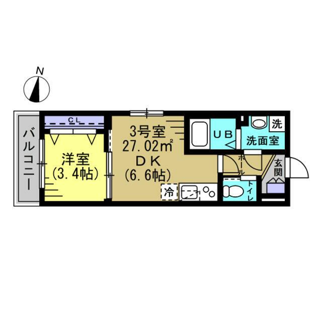 AJ北小金09 303 間取り図