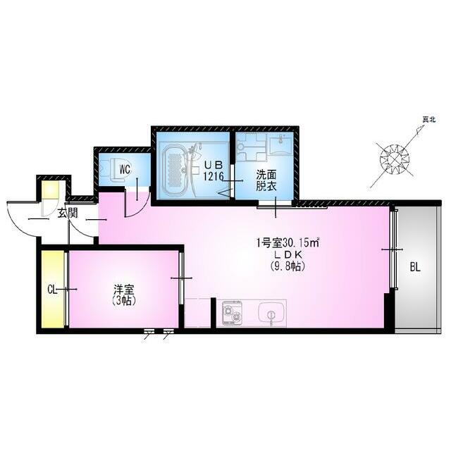 REGALEST rice 301 間取り図