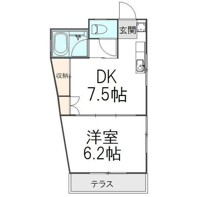 第3メゾン若竹 101 間取り図