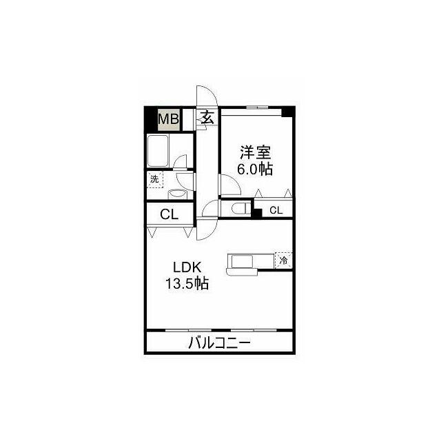 アリビオ 102 間取り図