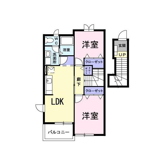 モダン・ヒル ２０３ 間取り図