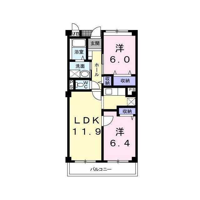 アン・ソレイエ 204 間取り図