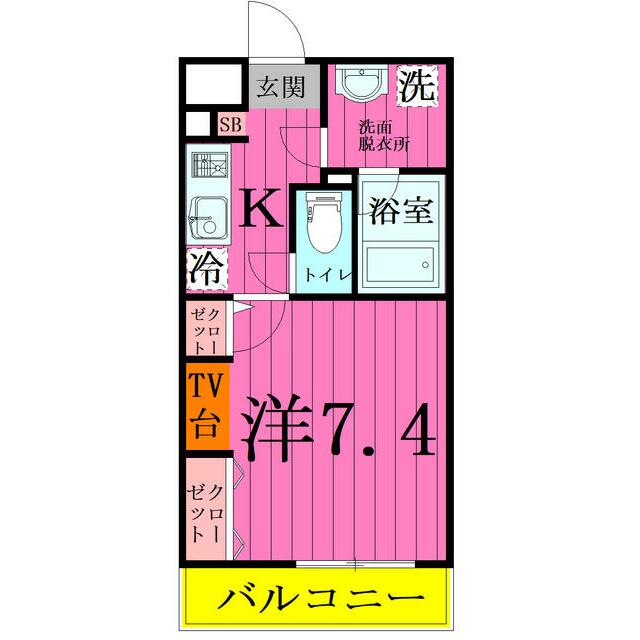 LEVICIA BLDG.Ⅲ 203 間取り図