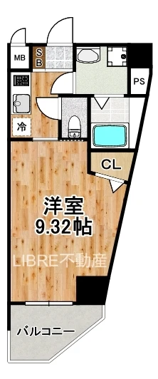 JJ RESIDENCE NISHIKUJO 701 間取り図