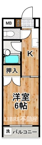 東洋プラザ泉尾 1106 間取り図