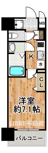 フォーリアライズ大正ソーレ 1008 間取り図