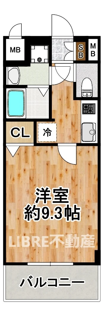 オルフェア西九条 204 間取り図