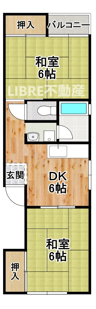 ハイツカトレア 3B 間取り図