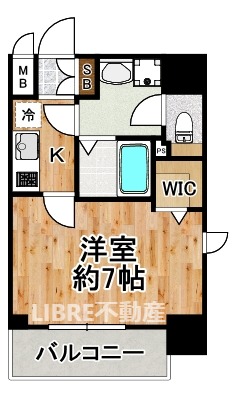 フォーリアライズ大正ソーレ 205 間取り図