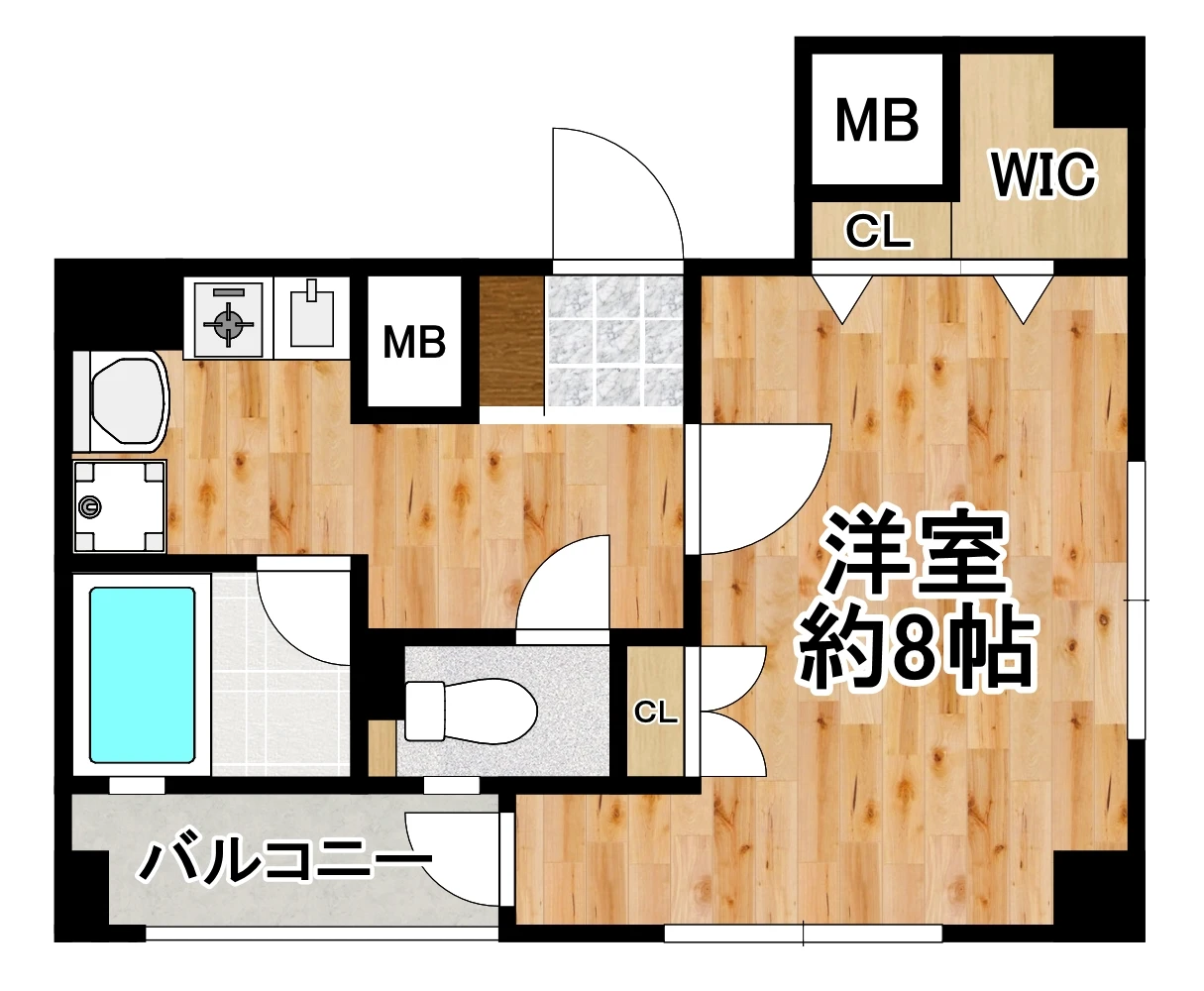メゾン・ル・ロア 302 間取り図