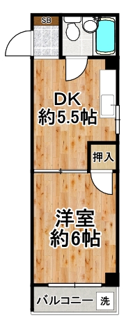 プレアール三軒家東 302 間取り図