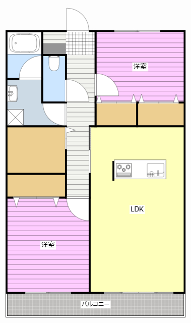 アムラートハウスB 103 間取り図