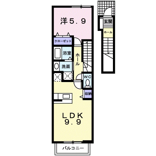 シャトースズキ 205 間取り図
