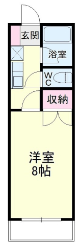 ロイヤルロード 1A 間取り図