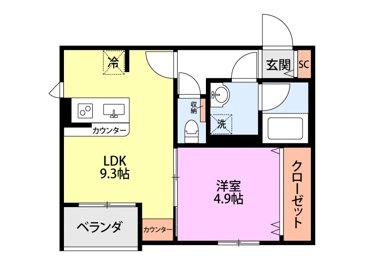 シアビータ姥ヶ山 305 間取り図
