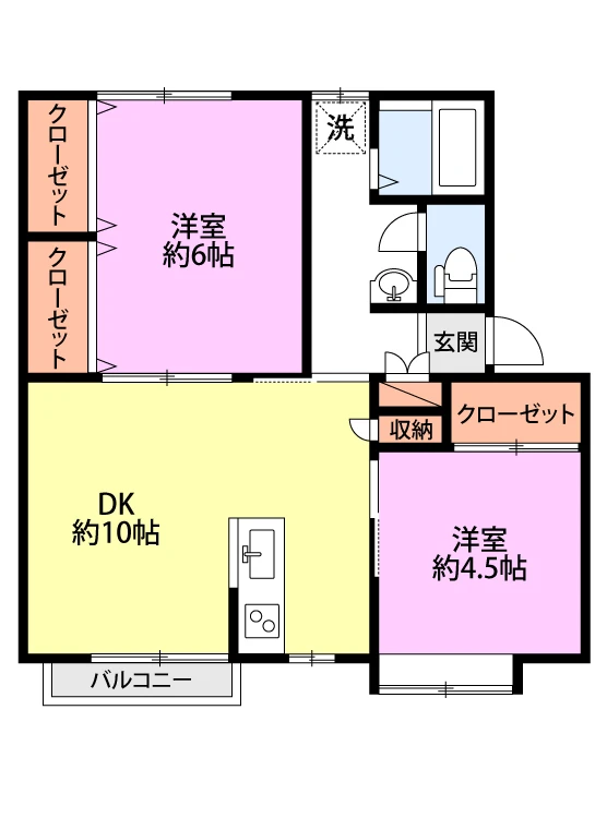 ドミール望 102 間取り図