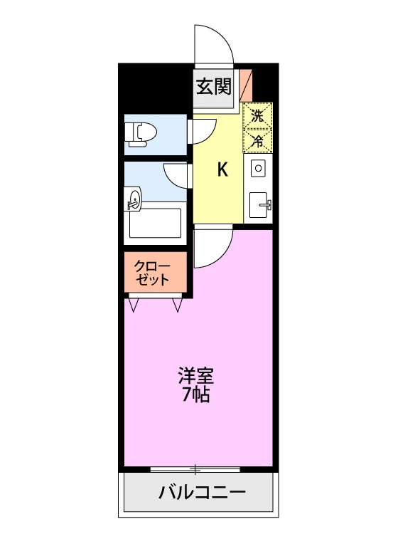 ウォーターフロント礎町 0803号室 間取り図