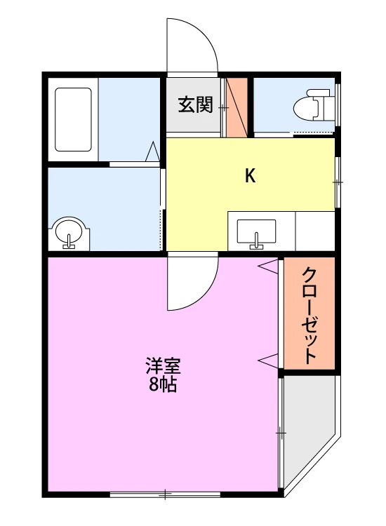 ハートナーハウスF 201 間取り図