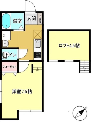 ラフェリオ小針 203 間取り図