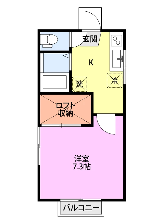 セピアライト 101 間取り図