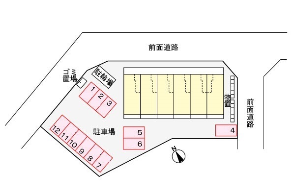プラシード 106 駐車場