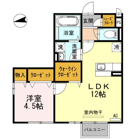 DEARROOMサチ 207 間取り図