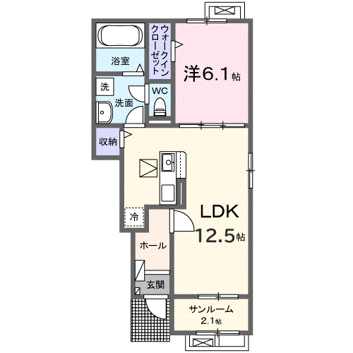 イストワール 104 間取り図