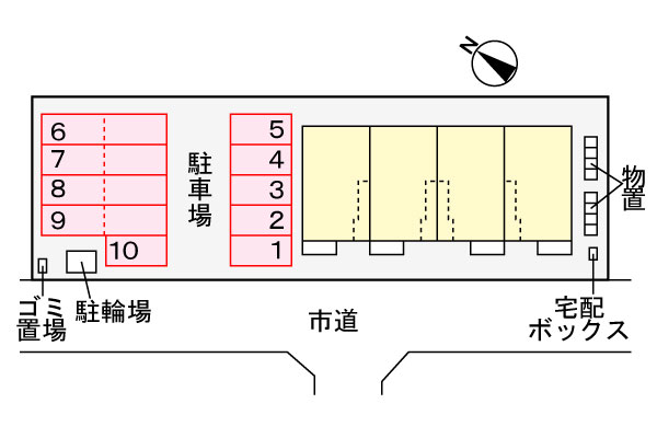 サニーテラス 104 駐車場