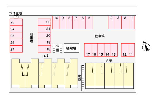 ラ ルミエールＢ 102 駐車場
