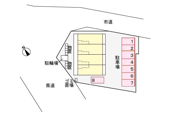 ラ・エルビータ 203 駐車場