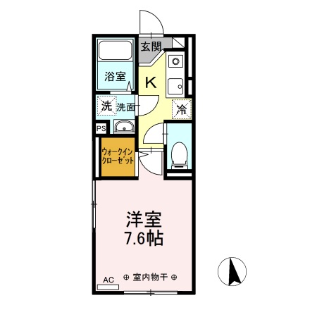 リナーシェ　B 206 間取り図
