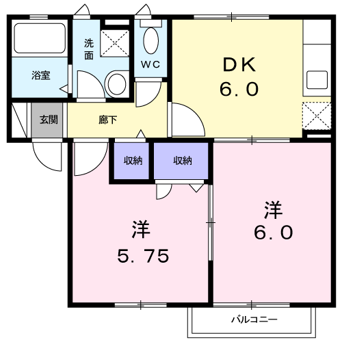 ベルスクエアＡ 202 間取り図