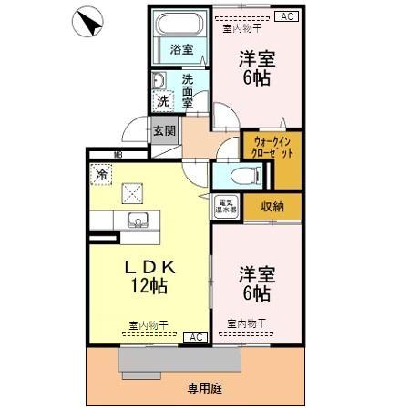 コンフォール・カメリア 103 間取り図