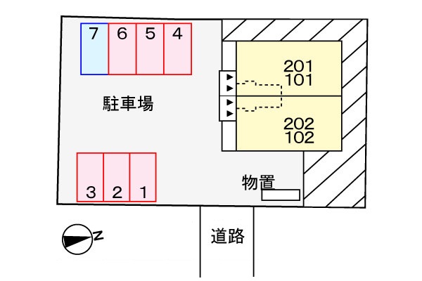 チェスタ仲町 101 駐車場