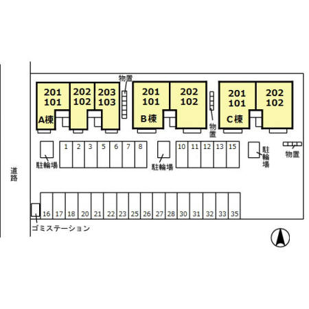 ＣＡＳＡ杜 Ａ/Ｂ/Ｃ C202 その他