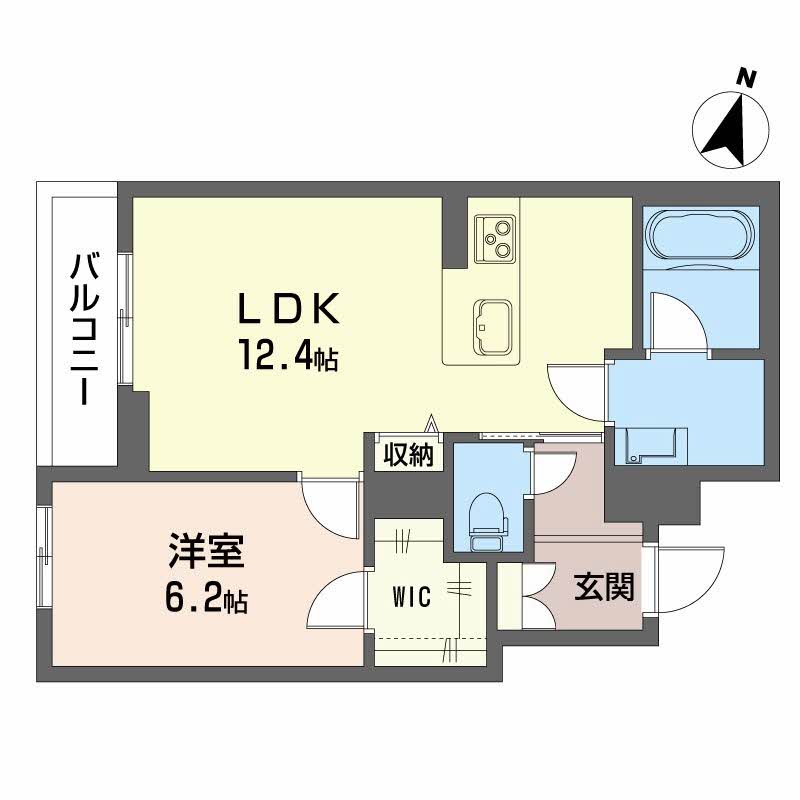 シャーメゾン笹和 202 間取り図