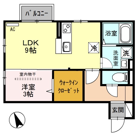 エミグランド Ａ/Ｂ/Ｃ B202 間取り図
