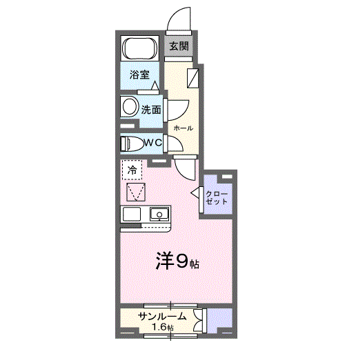 リュッカ・ル 104 間取り図