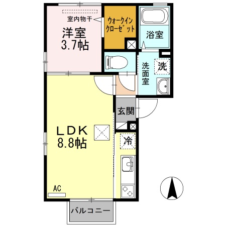シャルマンライフ 101 間取り図