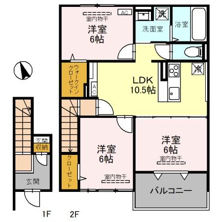 セブンワンテン　M 202 間取り図
