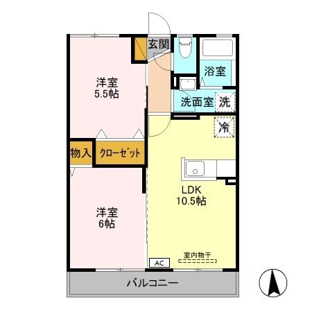 プルメリア 302 間取り図