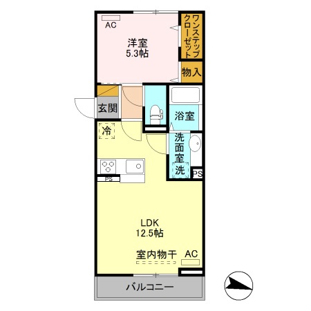 ゼフィールコパン 303 間取り図