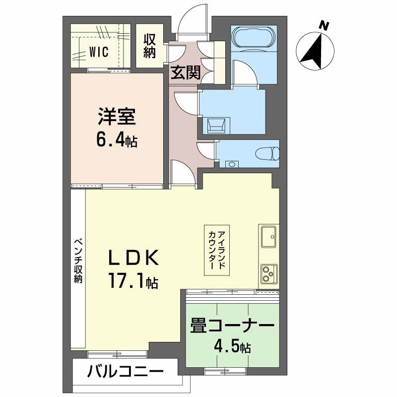 ＡＺＵＲ米山 307 間取り図