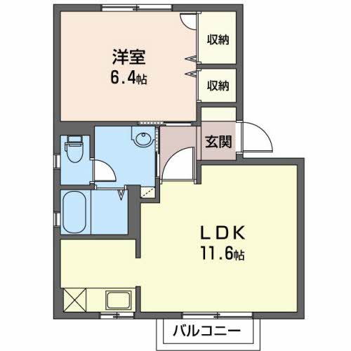 ベル セゾン　B 202 間取り図